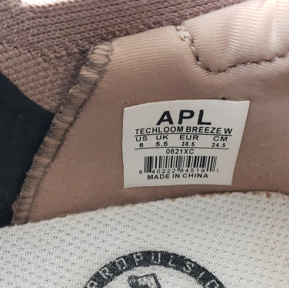 APL TechLoom Breeze Sneakers Size 8 Knit Mauve Athletic Gym Workout Shoes - Picture 10 of 14